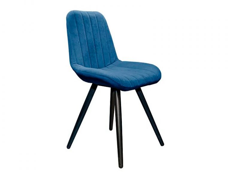 Стул Инта-М черный сиденье ткань велюр 18 синий