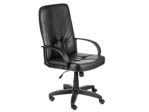 Кресло Менеджер ультра кож/зам черн. до 120 кг