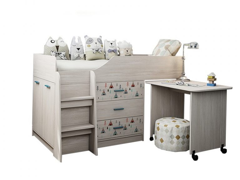 Детская кровать "Каприз-5" (ЦРК,КПР.05)  с рис.