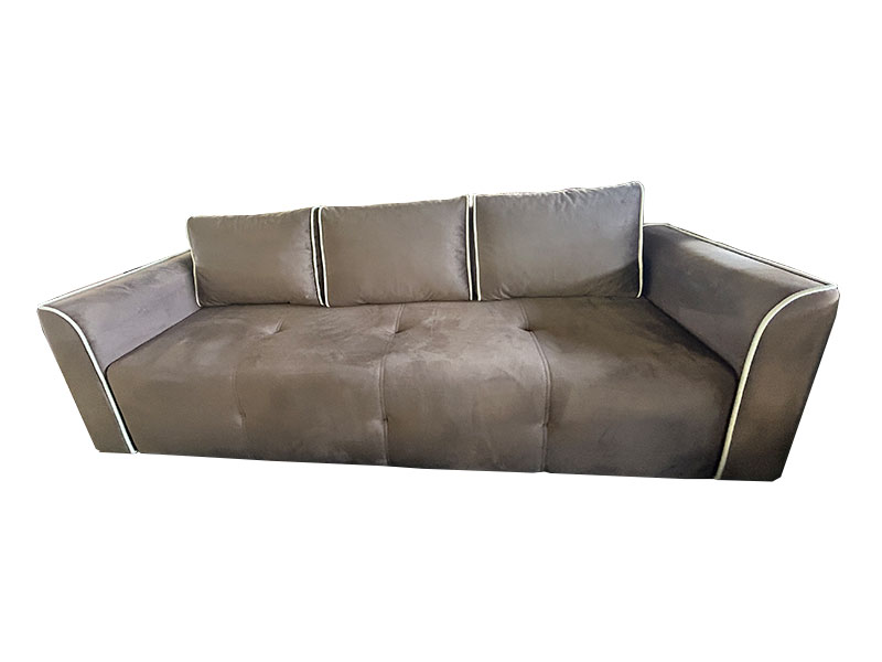 Лансон диван-кровать 238*93*78 с/м 200/140 (бинго шоколад/ кант бинго боне)