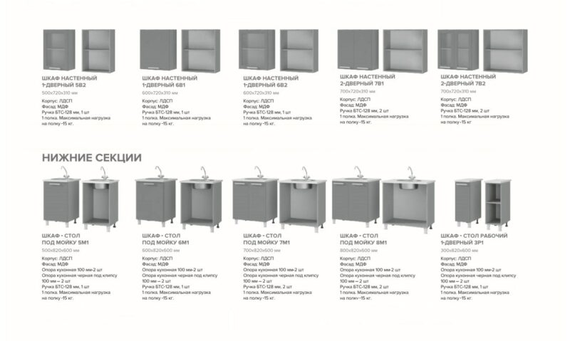 Крафт шкаф кропус 6В2 фасад 6В2
