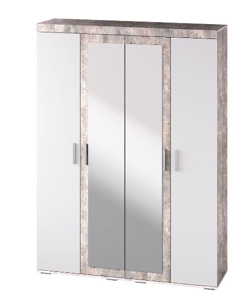 Шкаф для белья "Инстайл" ШК-31 бетон/белый Шкаф для белья "Инстайл" ШК-31 бетон/белый