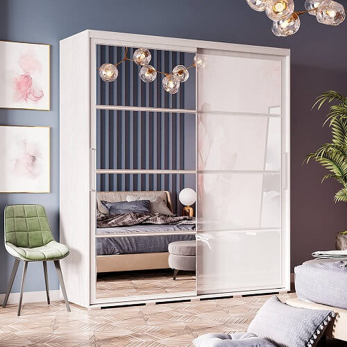 Шкаф-купе "Крафт-7" (Ясень белый)