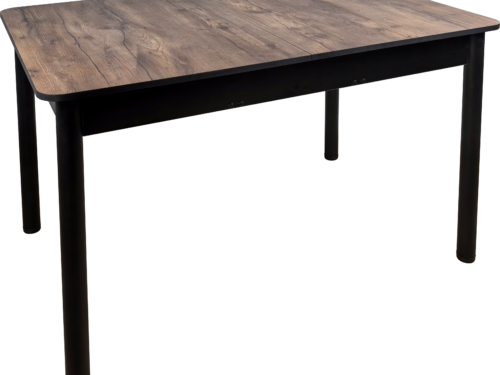 Стол Премьер(1200*800, Пр.R 40, ЛДСП, таксония темная, кр.черная, цр.черные,опр 4 кр.Черные Муар)