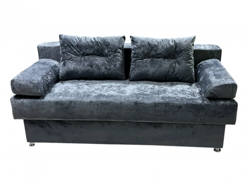 Диван Еврокнижка пружина (Тес 17 1) серый