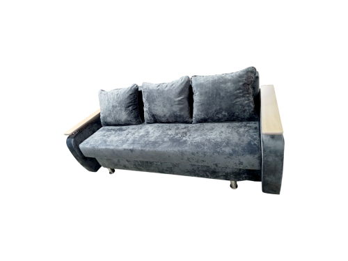 Диван Еврокнижка с боками (Тес 17 ) серый