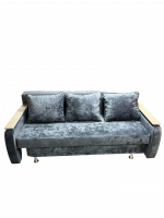 Диван Еврокнижка с боками (Тес 17 ) серый