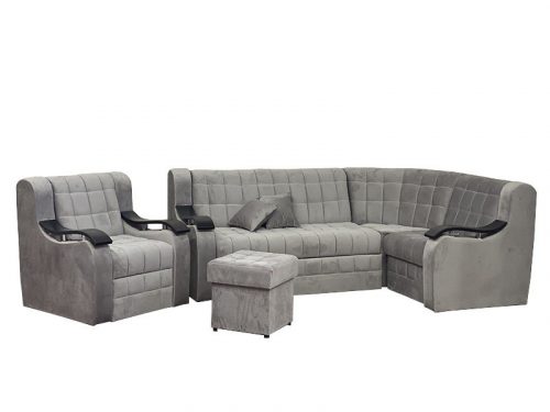 Угловой диван Жасмин MS-518-9 В серый