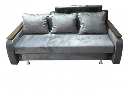 Диван Еврокнижка с боками (Кабрио 31) серый