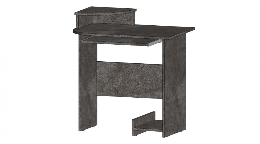 Стол компьютерный мини цемент темный Стол компьютерный мини цемент темный
