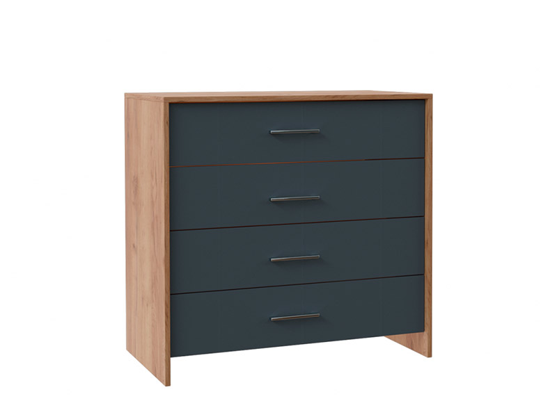 Спальня Либерти комод крафт зол/антрацит Спальня Либерти комод крафт зол/антрацит