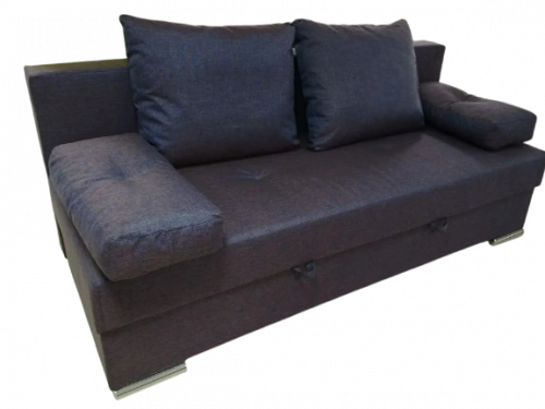 Диван Евро 200*90 с/м 200/150 (Капри 04) темно серый