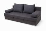 Диван Евро 200*90 с/м 200/150 (Капри 04) темно серый