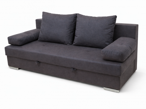 Диван Евро 200*90 с/м 200/150 (Капри 04) темно серый