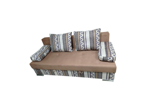 Диван Евро 200*90 с/м 200/150 ( Бруно 01/Адмирал 104) коричневый