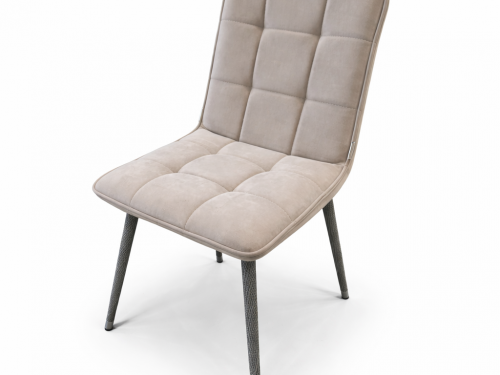 Стул Агат  цвет ЧЕРНЫЙ сиденье ткань БЭСТ  Бежевый