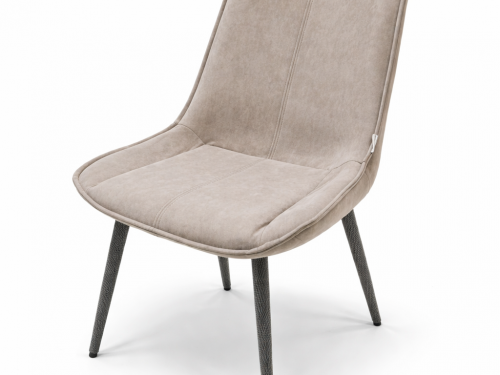 Стул Бостон цвет ЧЕРНЫЙ сиденье ткань БЭСТ Бежевый