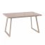 Стол LOFT (140 (+40) х85, Капучино, Стекло,ЛДСП / Металл, капучино,)