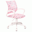 Кресло детское Бюрократ розовый, единороги