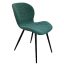 Стул Сидней цвет ЧЕРНЫЙ, сиденье ткань СТРЕЙЧ-ВЕЛЮР Зеленый